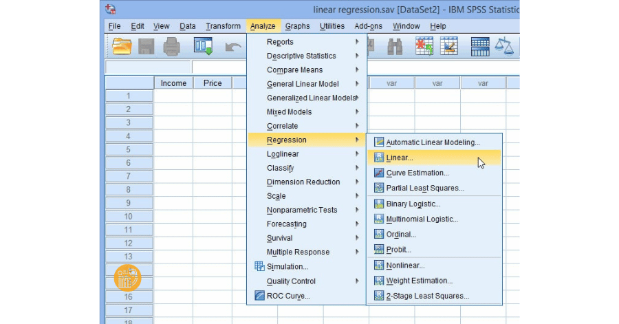 chạy hồi quy spss