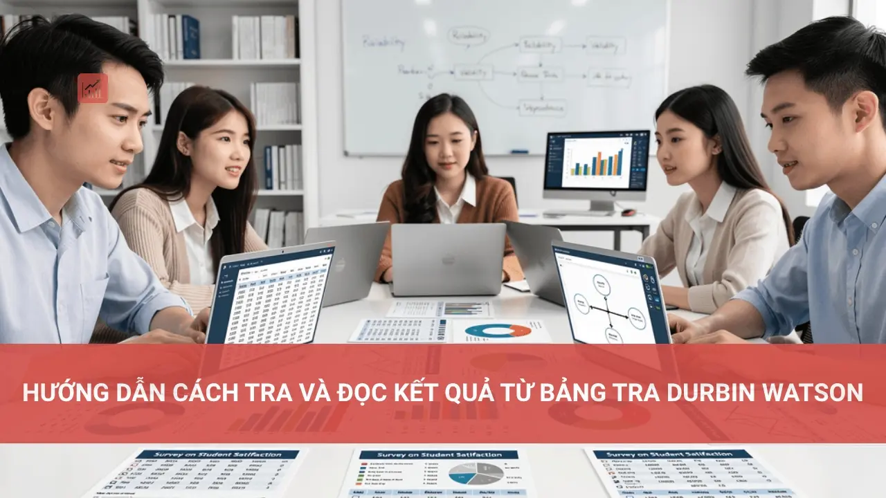 Hướng dẫn cách tra và đọc kết quả từ bảng tra Durbin Watson