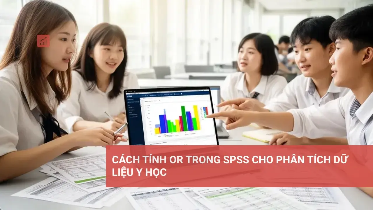 Cách tính odds ratio (OR) trong SPSS cho phân tích dữ liệu y học.