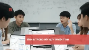 Hình ảnh minh họa cách tính R trong hồi quy tuyến tính