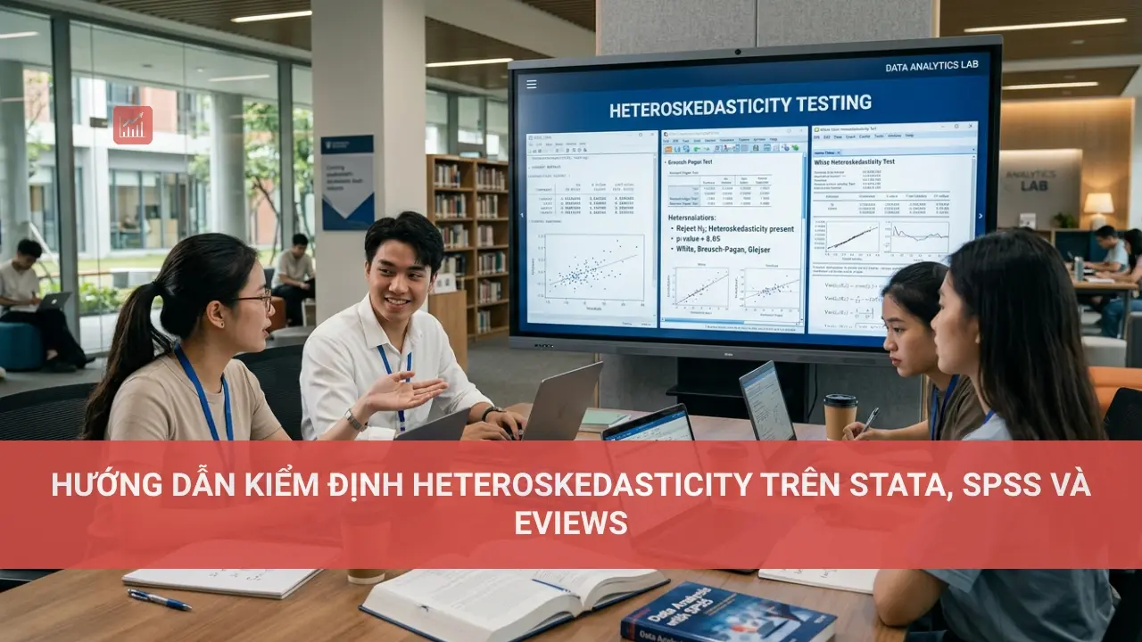 Hướng dẫn kiểm định Heteroskedasticity trên STATA, SPSS và EViews