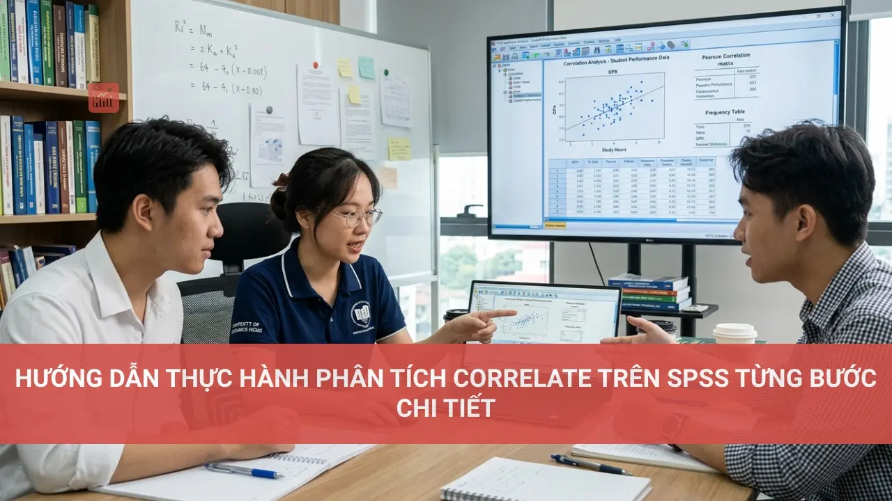 Hướng dẫn thực hành phân tích Correlate trên SPSS từng bước chi tiết