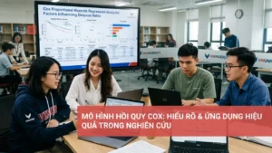 Mô hình hồi quy Cox minh họa cách phân tích dữ liệu thời gian sống và ứng dụng hiệu quả trong nghiên cứu.