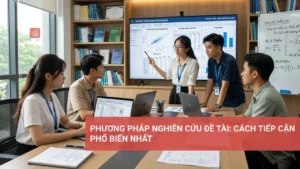 Hình ảnh minh họa các phương pháp nghiên cứu đề tài hiệu quả và phổ biến.