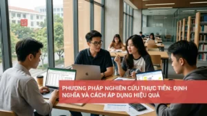 Hình ảnh minh họa phương pháp nghiên cứu thực tiễn, định nghĩa và cách áp dụng hiệu quả.
