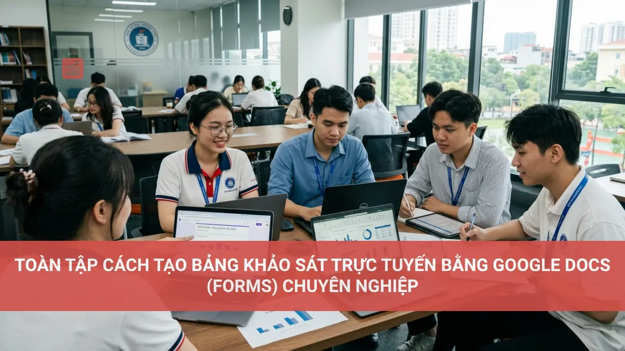 Toàn Tập Cách Tạo Bảng Khảo Sát Trực Tuyến Bằng Google Docs (Forms) Chuyên Nghiệp