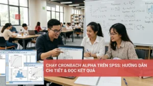 Hướng dẫn chạy Cronbach Alpha trong SPSS kiểm định độ tin cậy thang đo và đọc kết quả.
