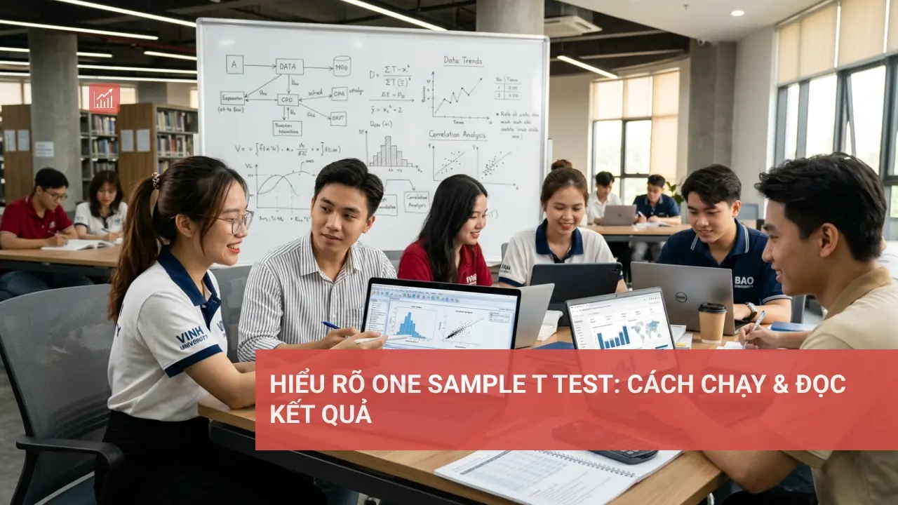 Kiểm định One Sample T Test, cách chạy và diễn giải kết quả trong SPSS.