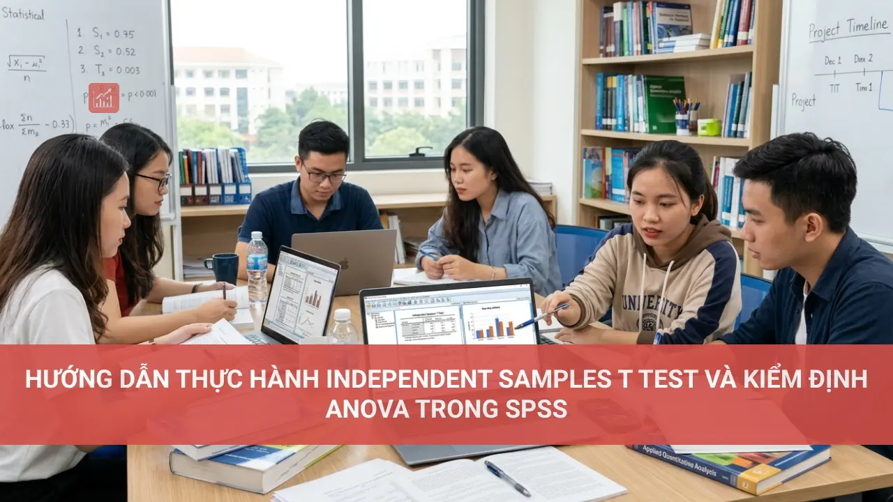 Hướng dẫn thực hành Independent Samples T Test và Kiểm định ANOVA trong SPSS