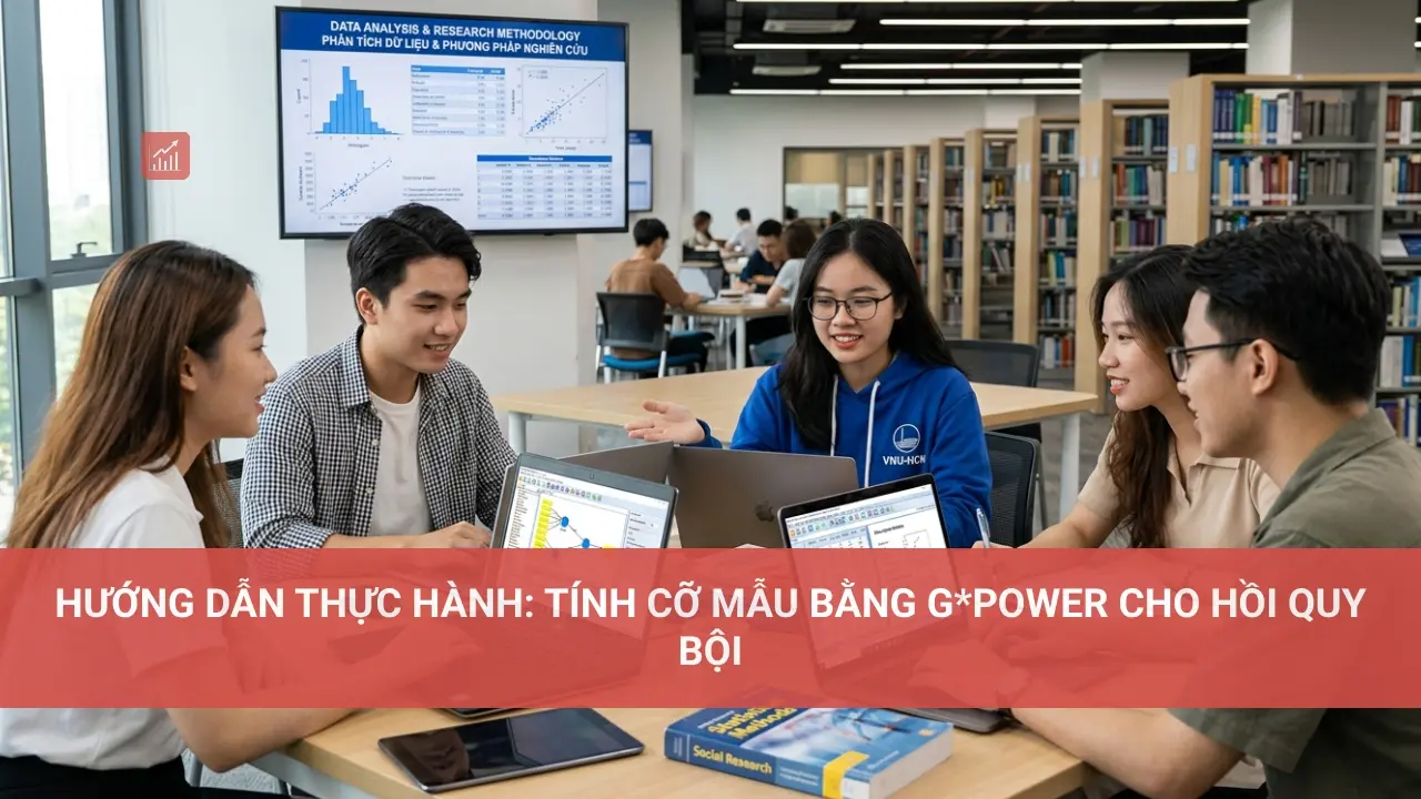 Hướng dẫn thực hành: Tính cỡ mẫu bằng G*Power cho hồi quy bội
