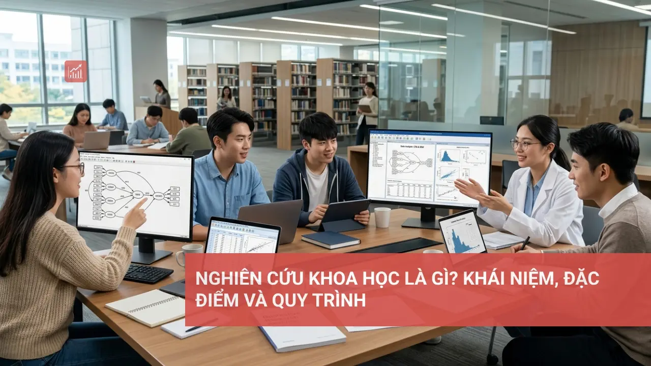 Nghiên cứu khoa học là gì, hình ảnh minh họa khái niệm, đặc điểm và quy trình