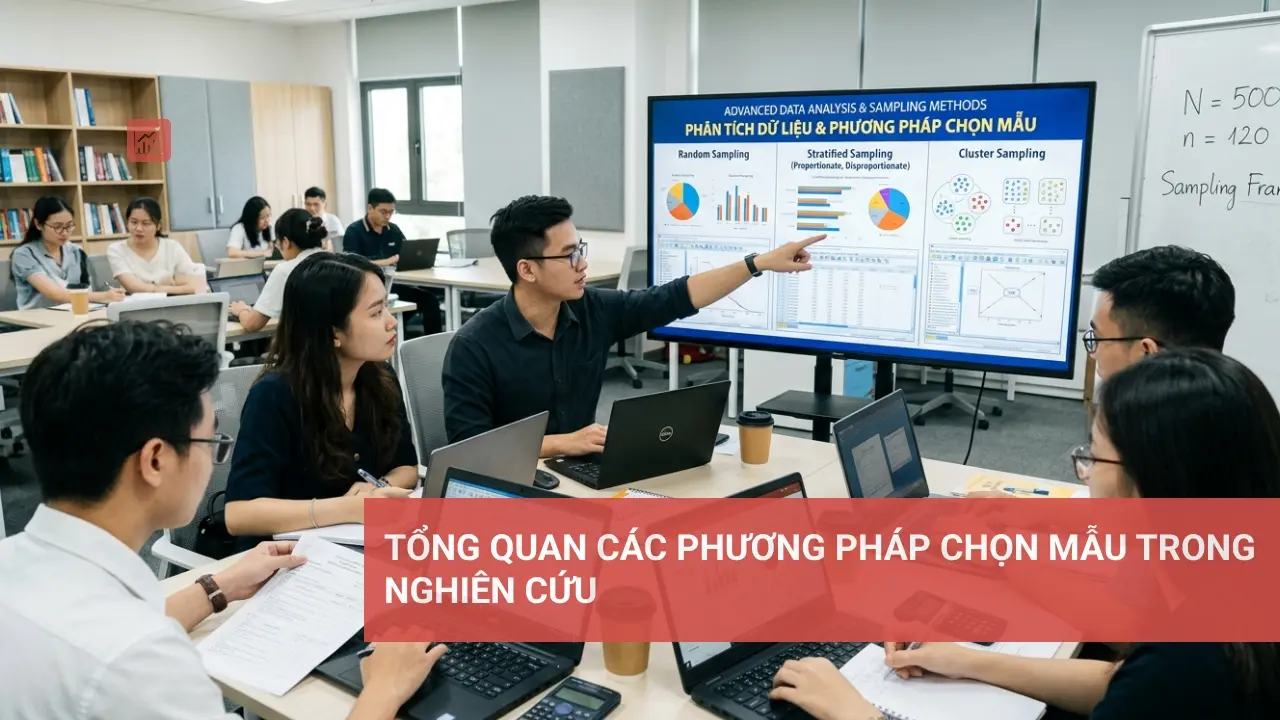 Sơ đồ minh họa các phương pháp chọn mẫu trong nghiên cứu khoa học