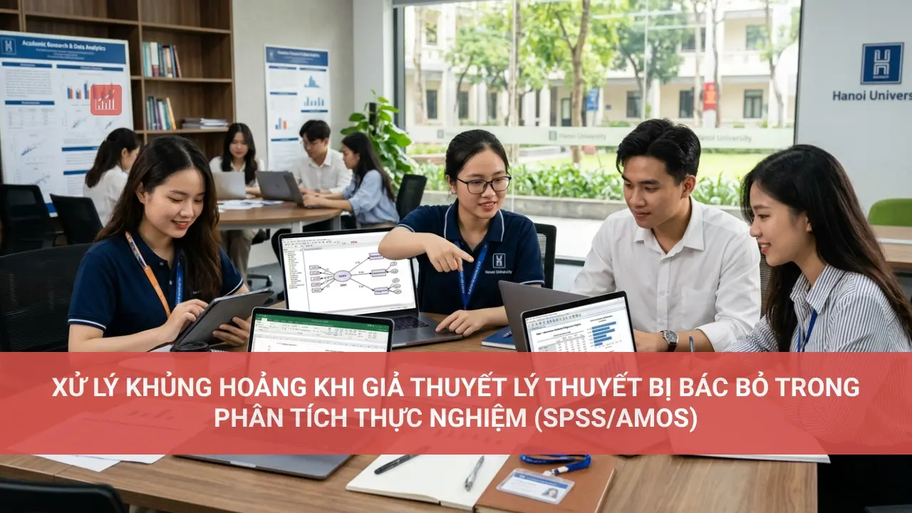 Xử Lý Khủng Hoảng Khi Giả Thuyết Lý Thuyết Bị Bác Bỏ trong Phân Tích Thực Nghiệm (SPSS/AMOS)